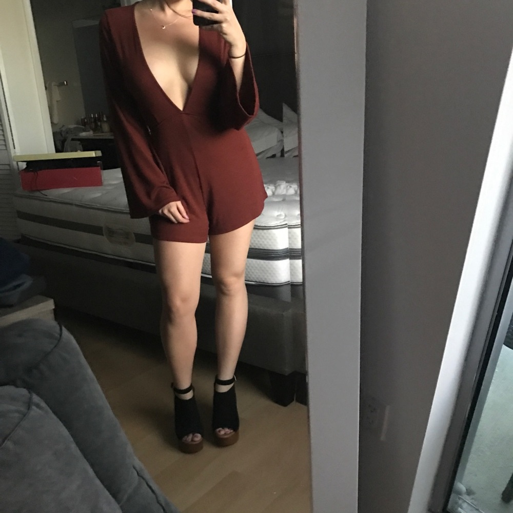 Audrey long sleeve romper